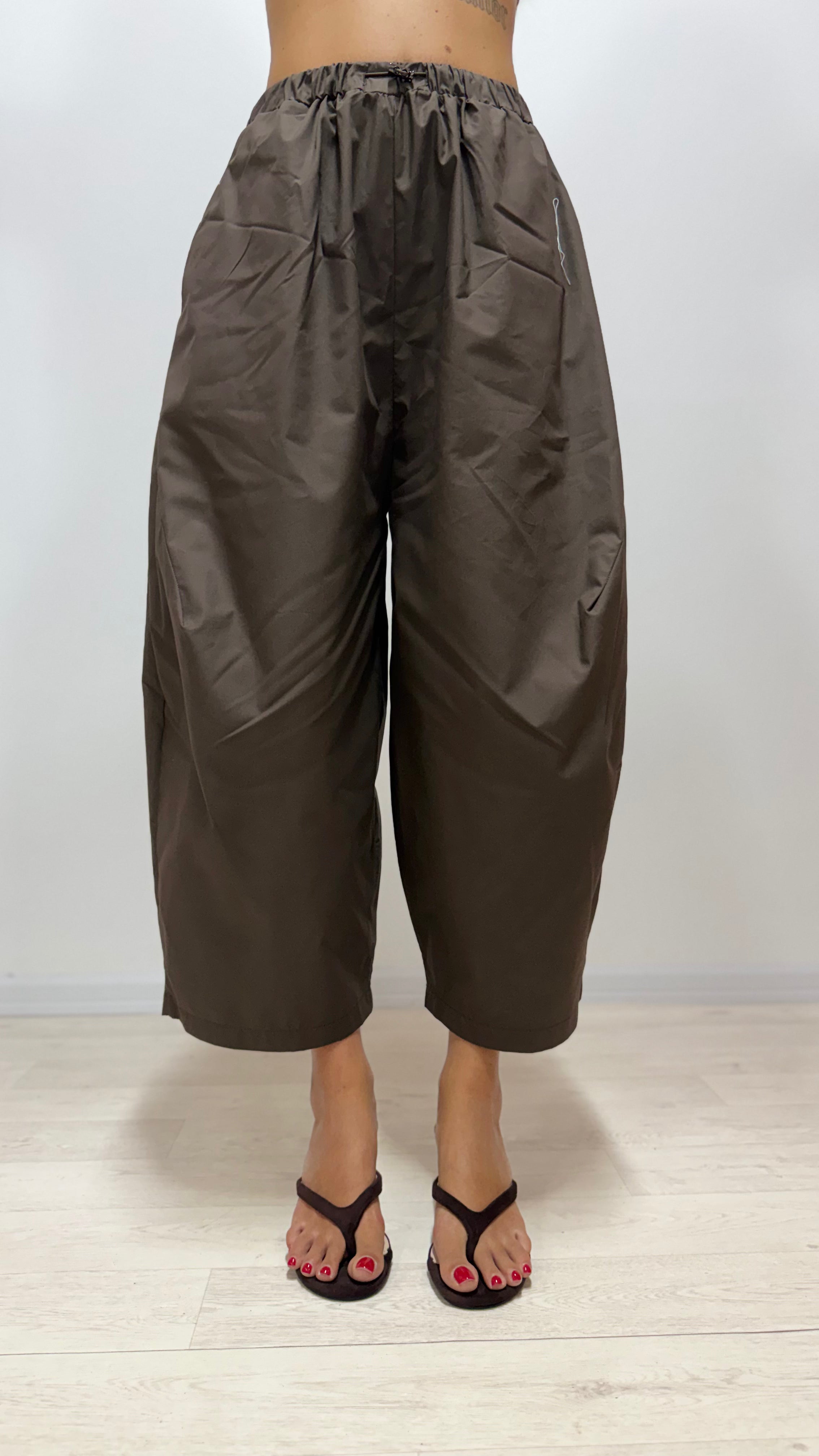 Pantalone Eluana JUST WEST Marrone