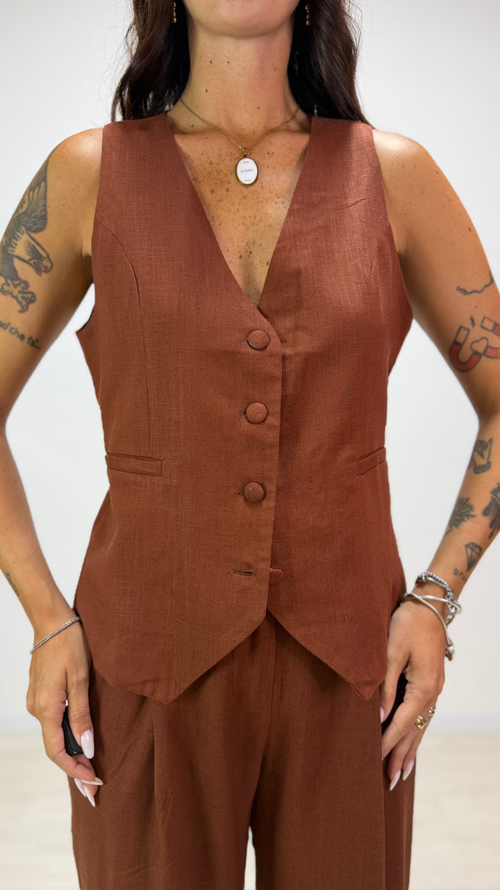 Tailleur Siviglia Coccio