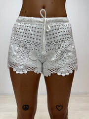 Short Crochet White