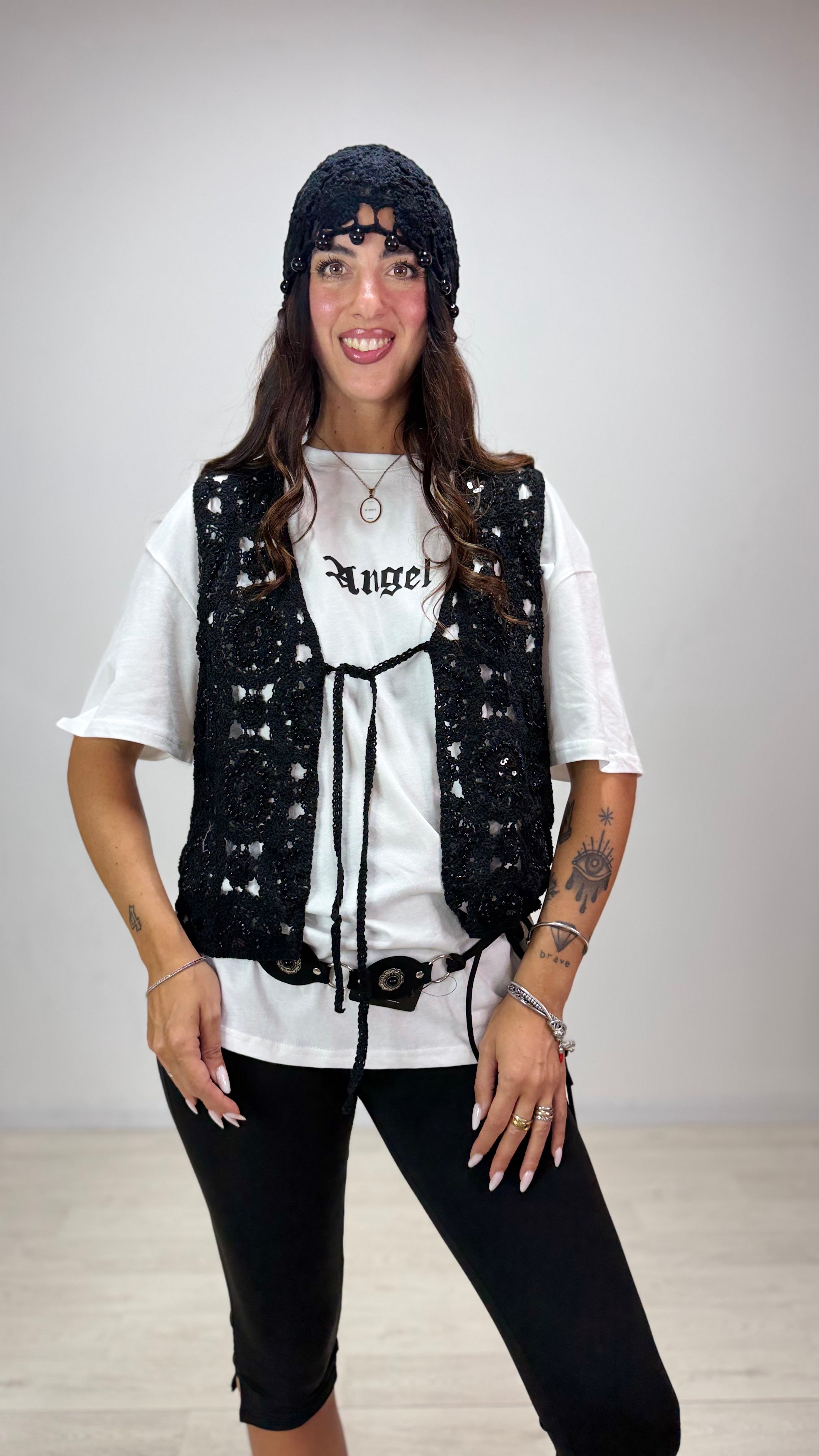 Gilet Perline & Macrame