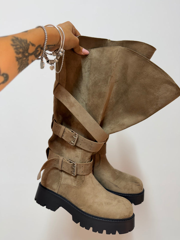 Stivale Biker Khaki