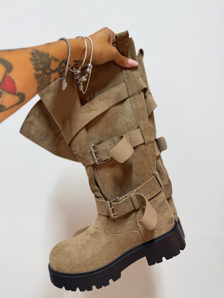Stivale Biker Khaki