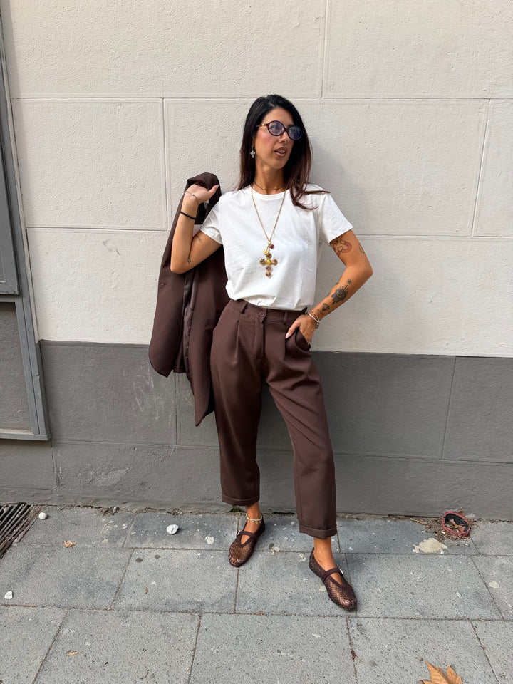 Tailleur Roma Marrone