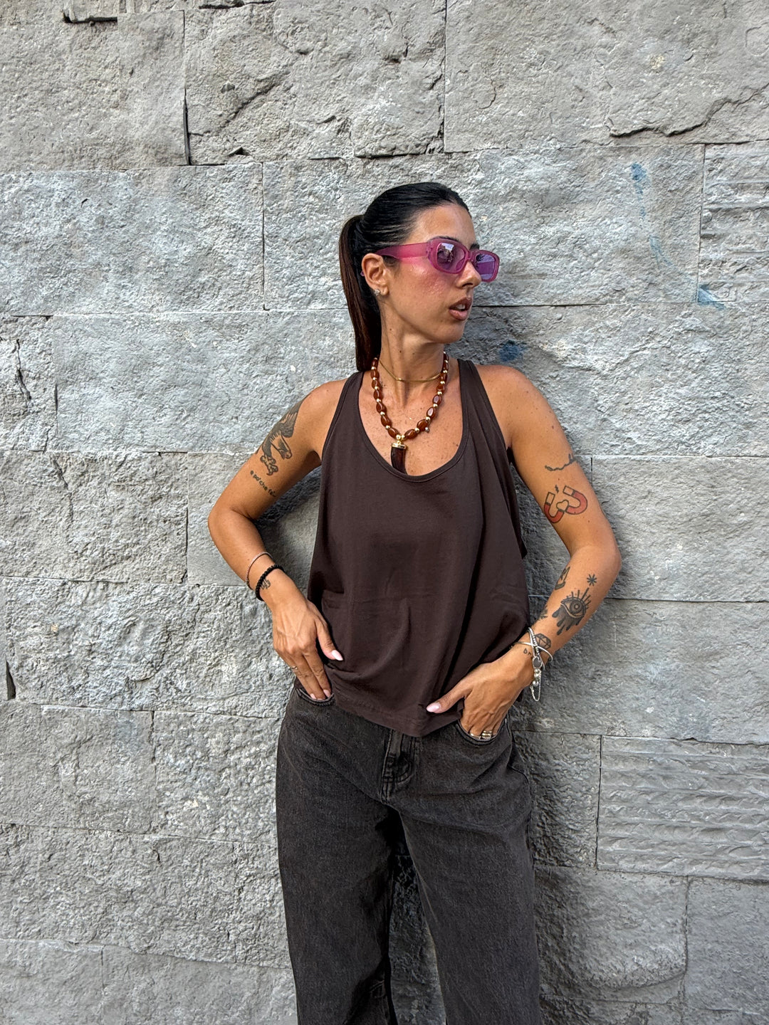 Jeans Gracy LUMINA Brown