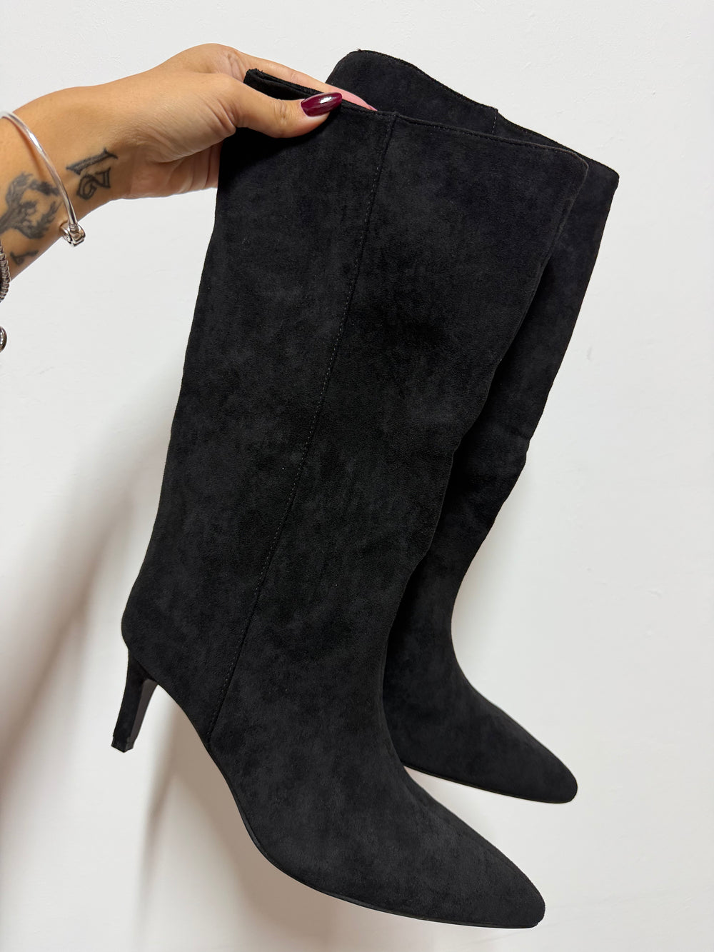 Stivale Suede Nero