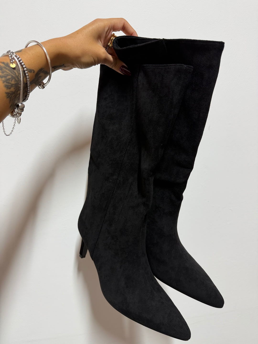 Stivale Suede Nero