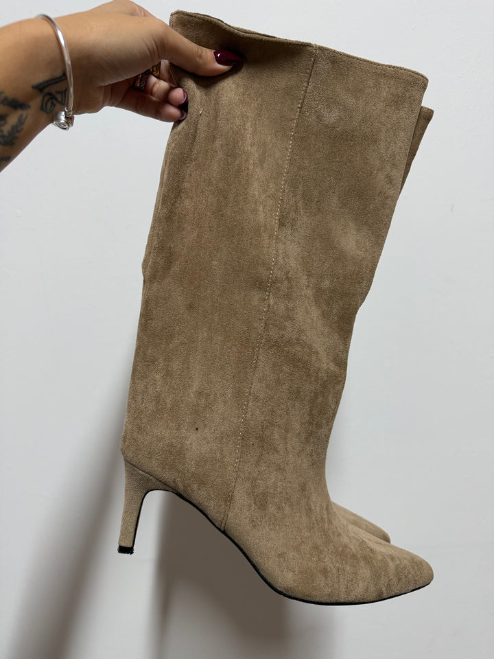 Stivale Suede Fango
