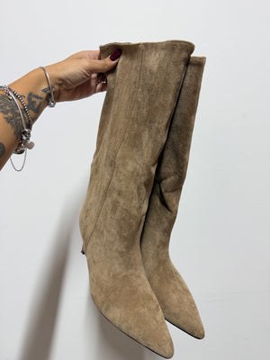 Stivale Suede Fango