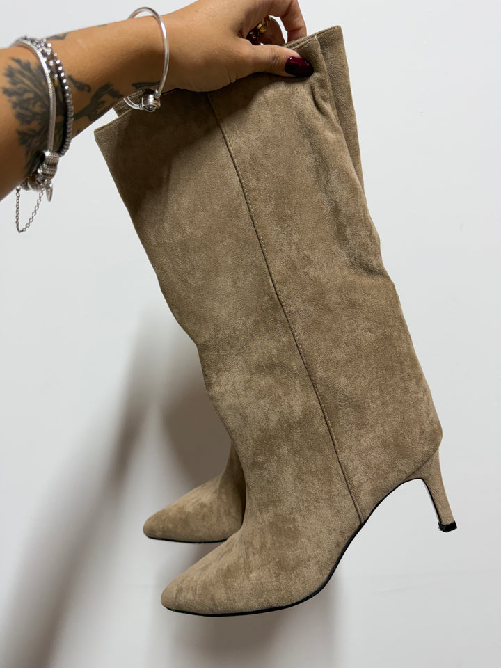 Stivale Suede Fango