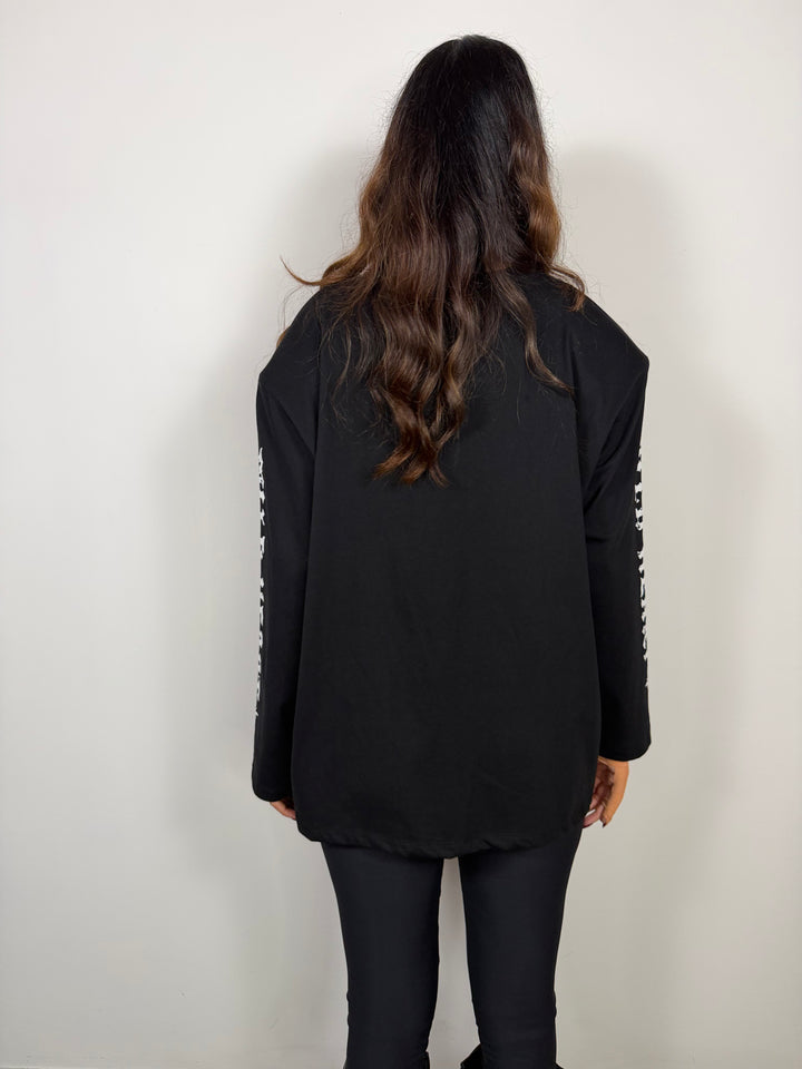 Maglia Heart Nera JUST WEST
