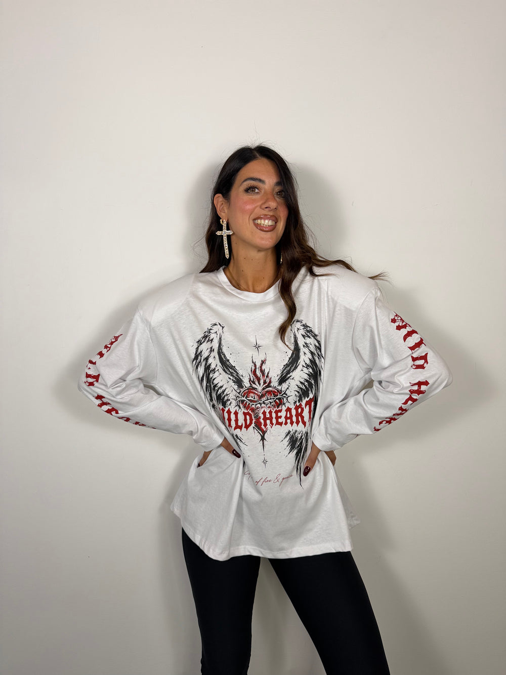 Maglia Heart Bianca JUST WEST