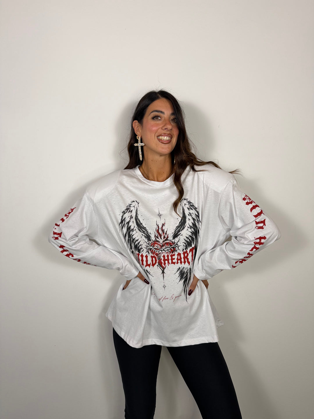 Maglia Heart Bianca JUST WEST