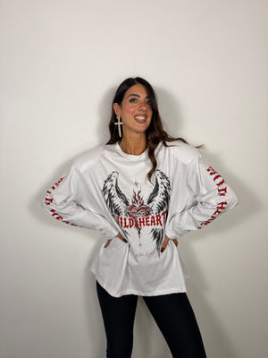 Maglia Heart Bianca JUST WEST