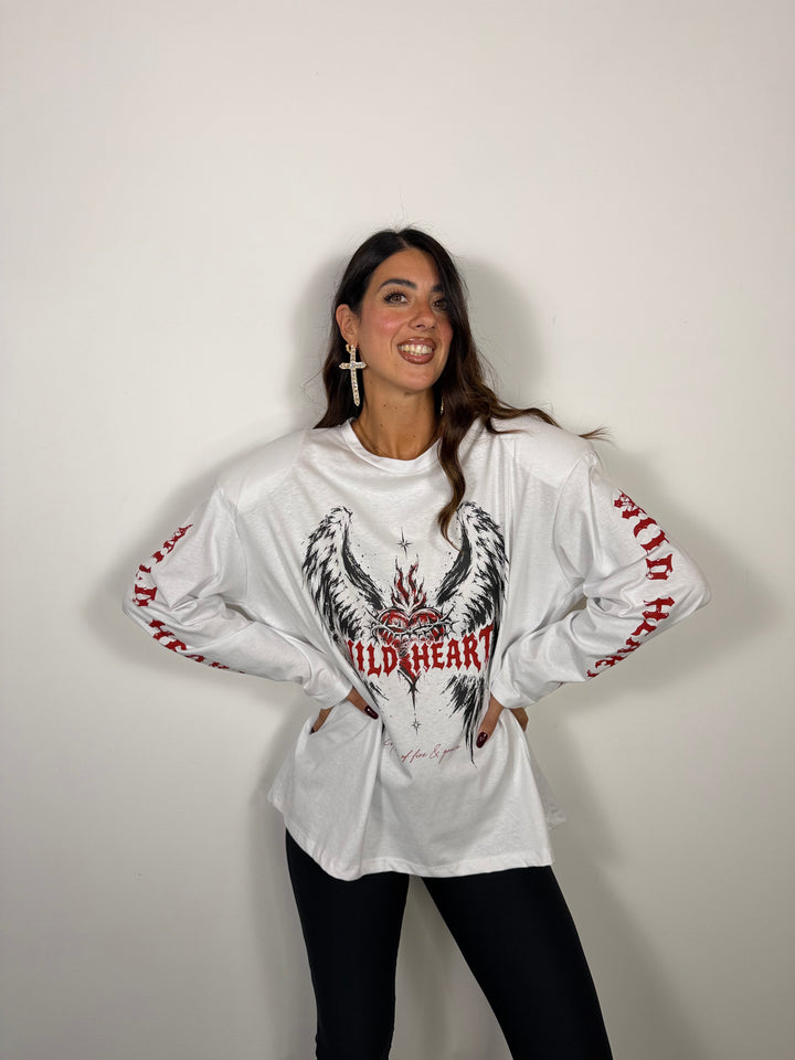 Maglia Heart Bianca JUST WEST