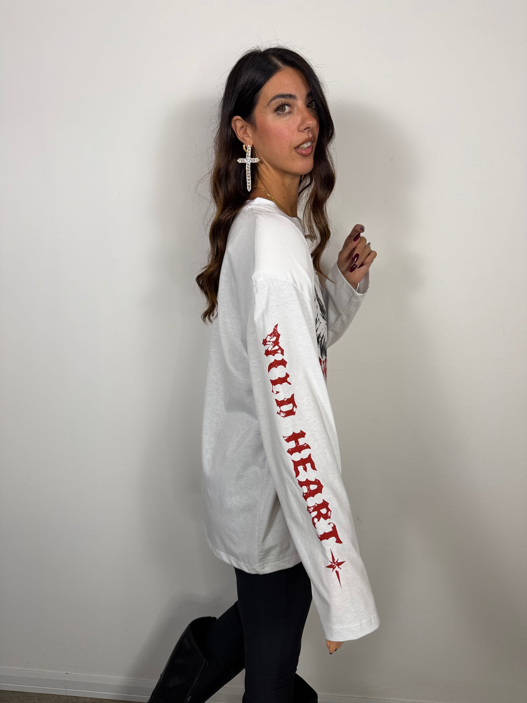Maglia Heart Bianca JUST WEST