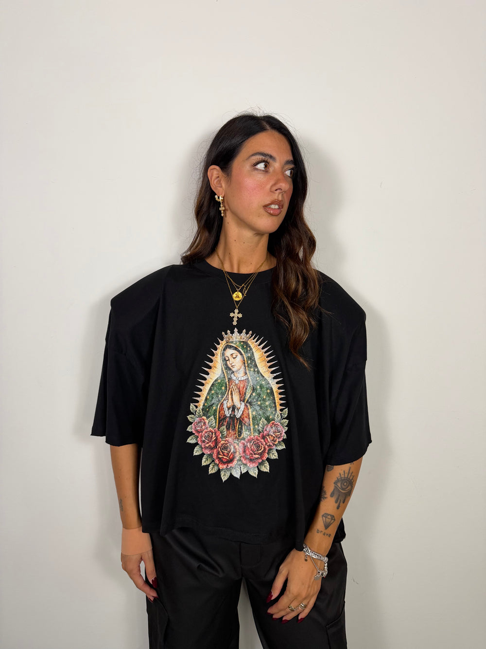 T-shirt Virgin Nera JUST WEST