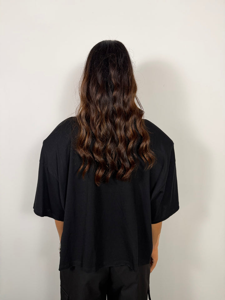 T-shirt Virgin Nera JUST WEST