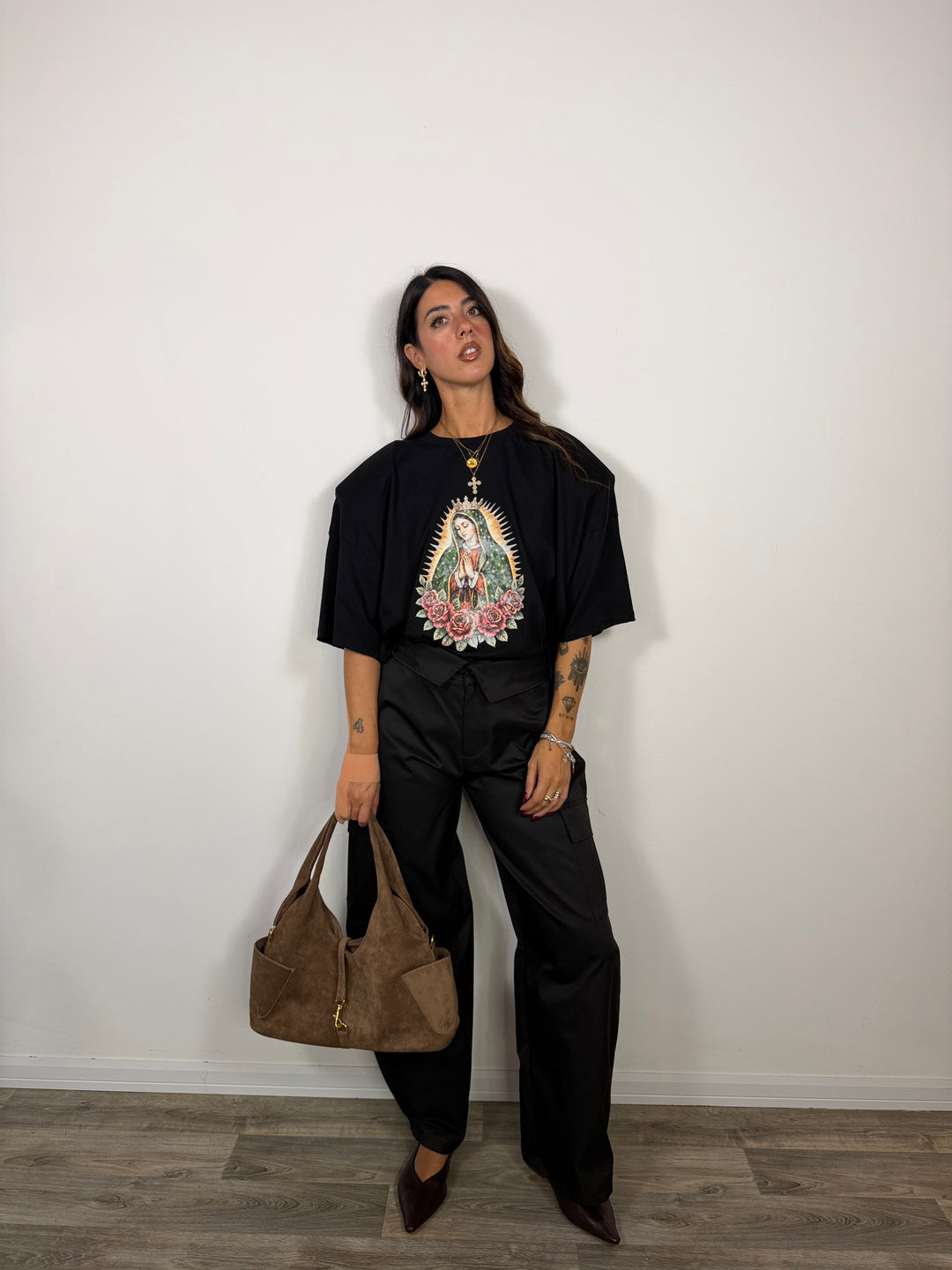 T-shirt Virgin Nera JUST WEST