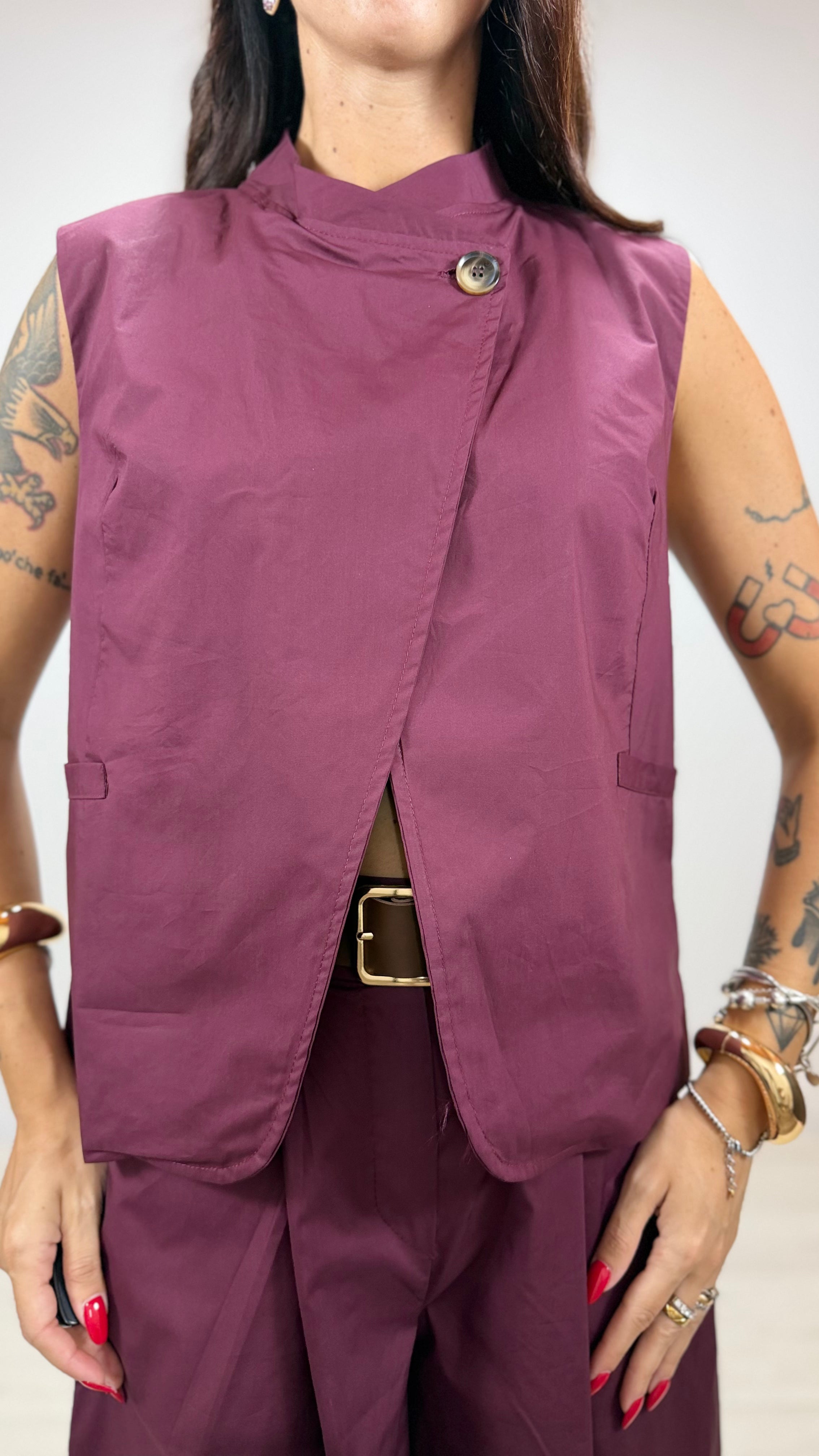 Gilet Nemy Bordeaux