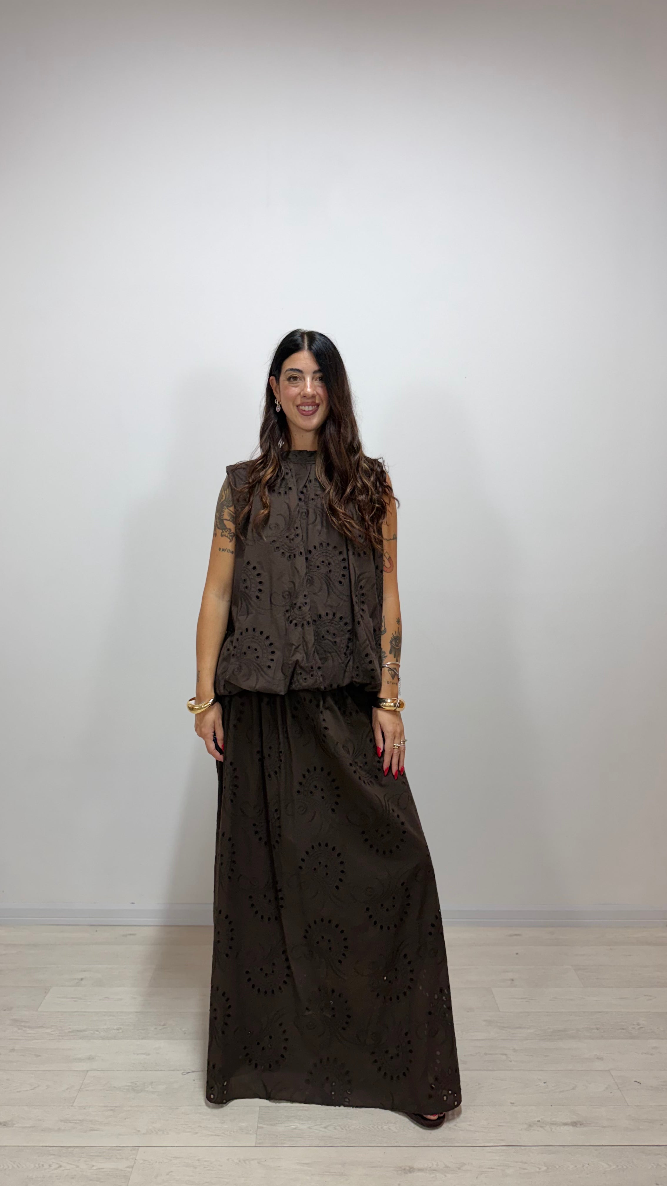 Top / Maglia Layla Marrone