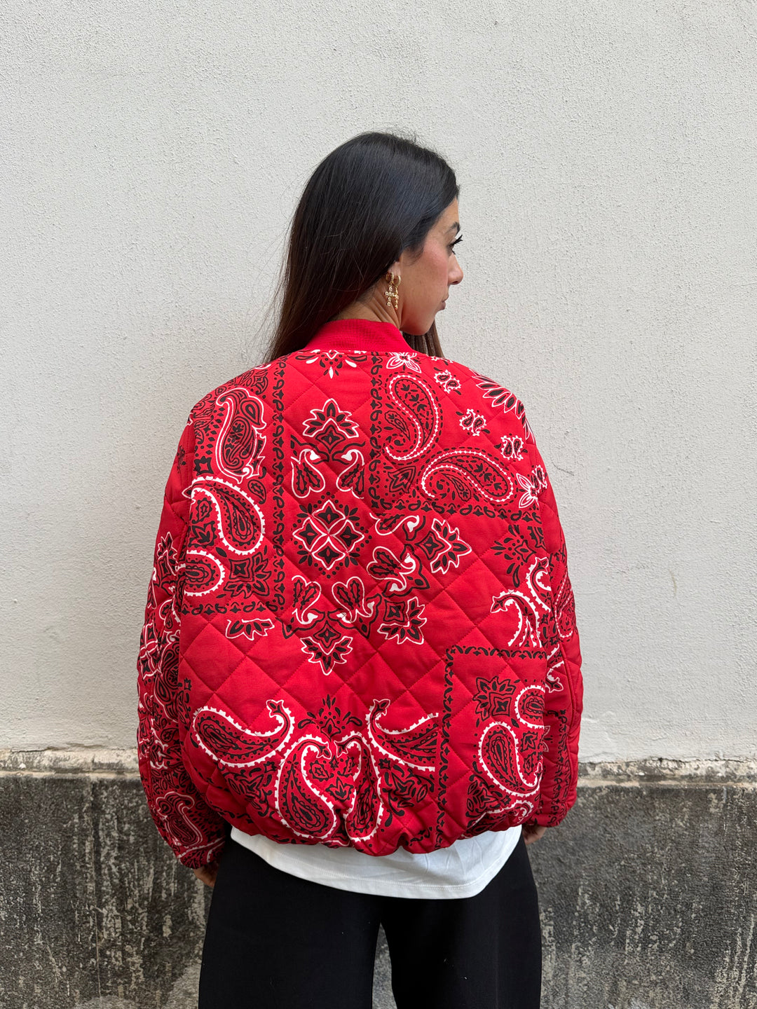 Bomber Bandana LUMINA Rosso
