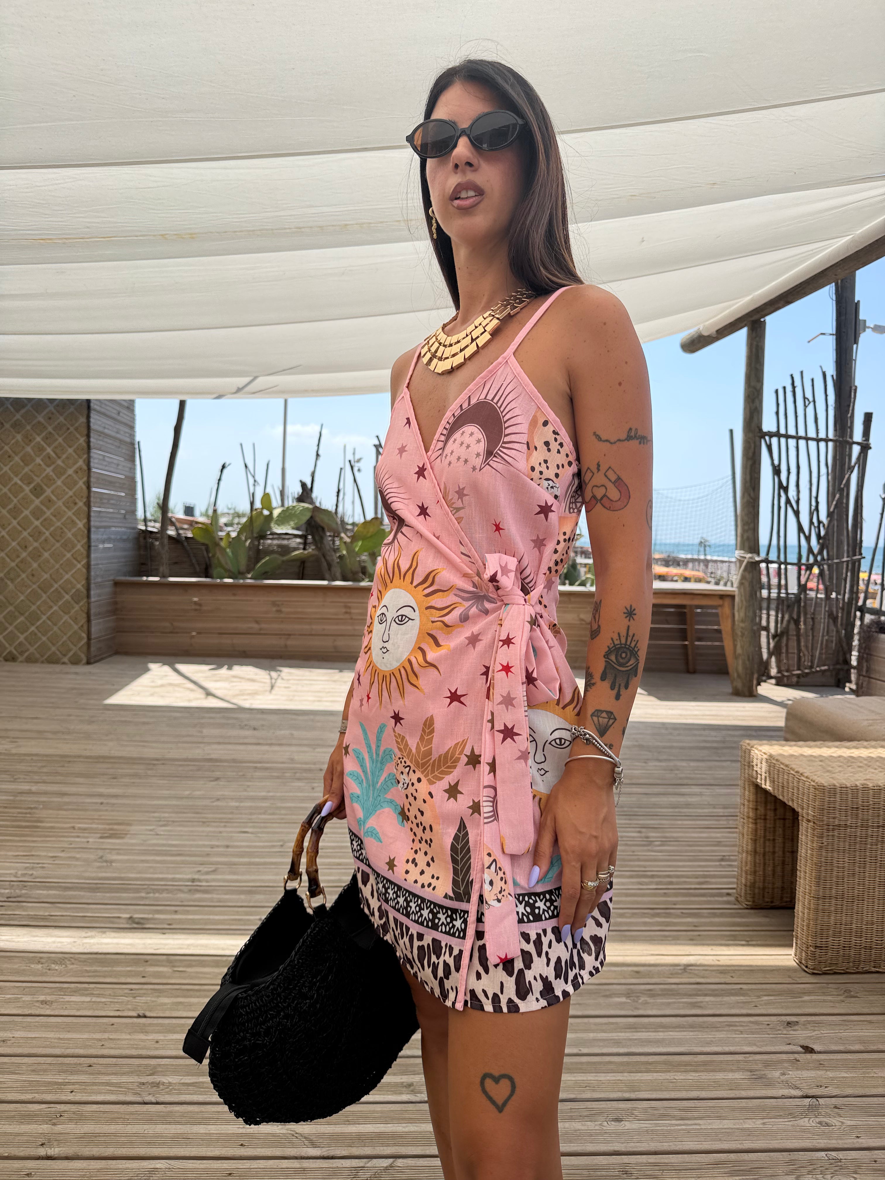Abito Leopard Pink