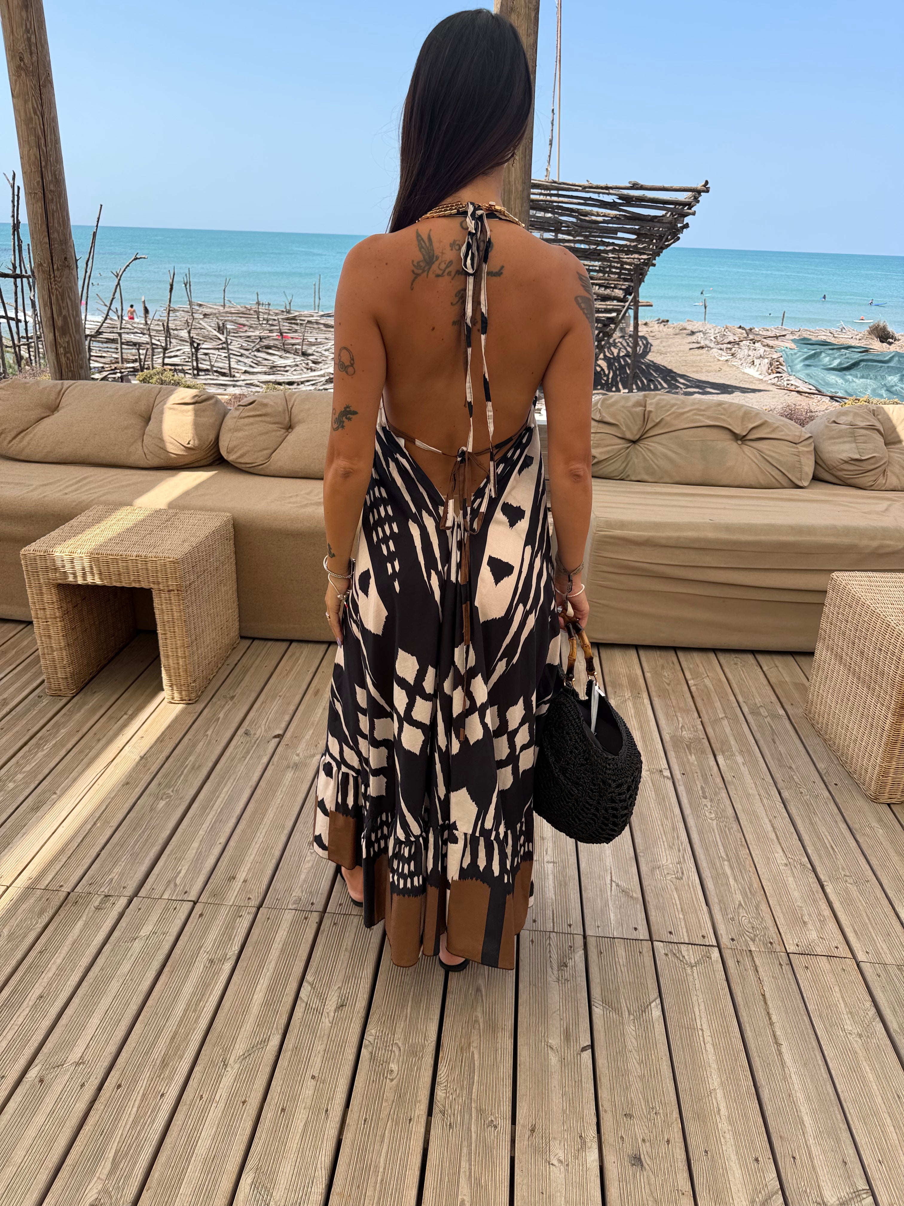 Abito African Tribal Black