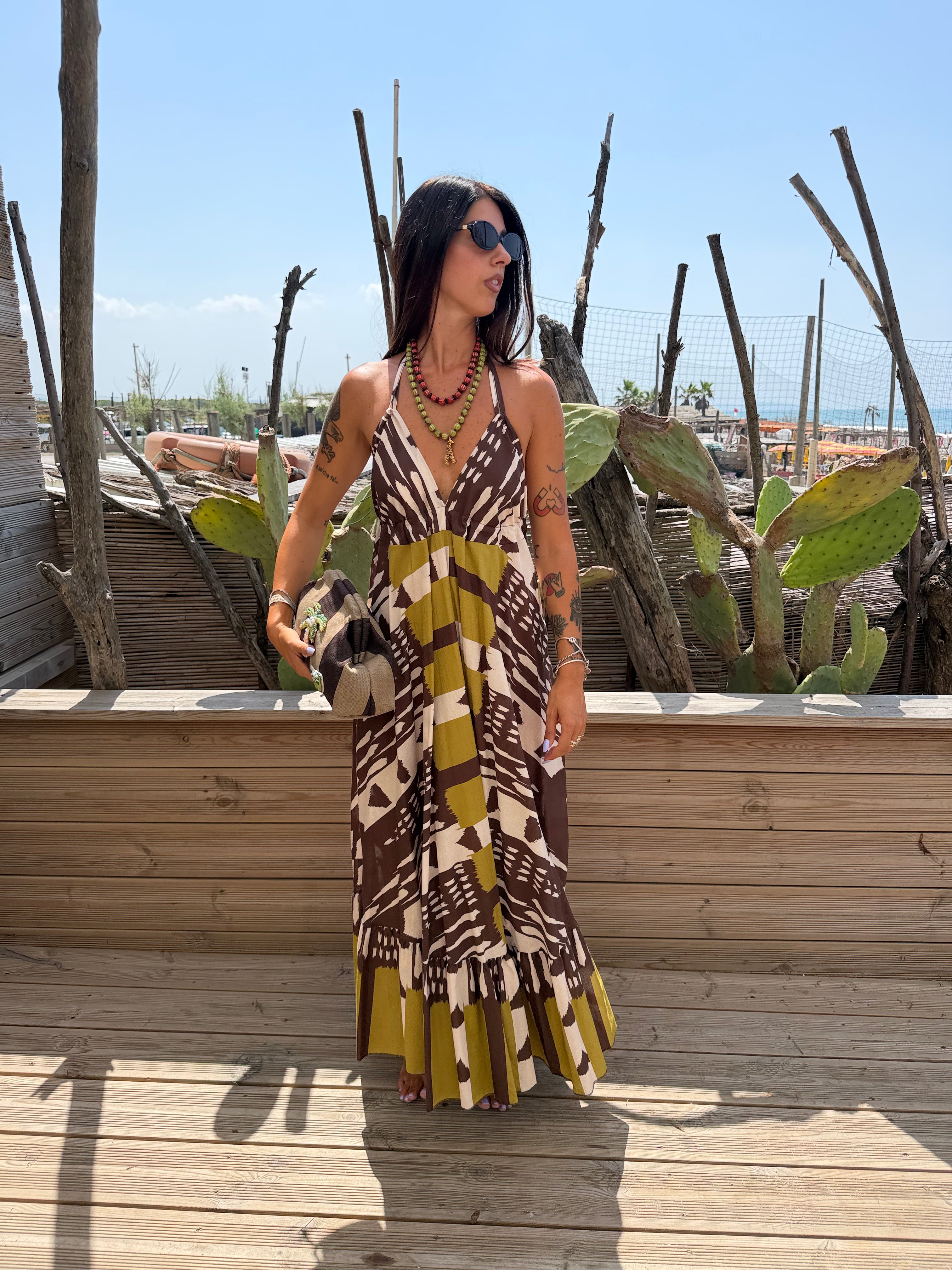 Abito African Tribal Brown