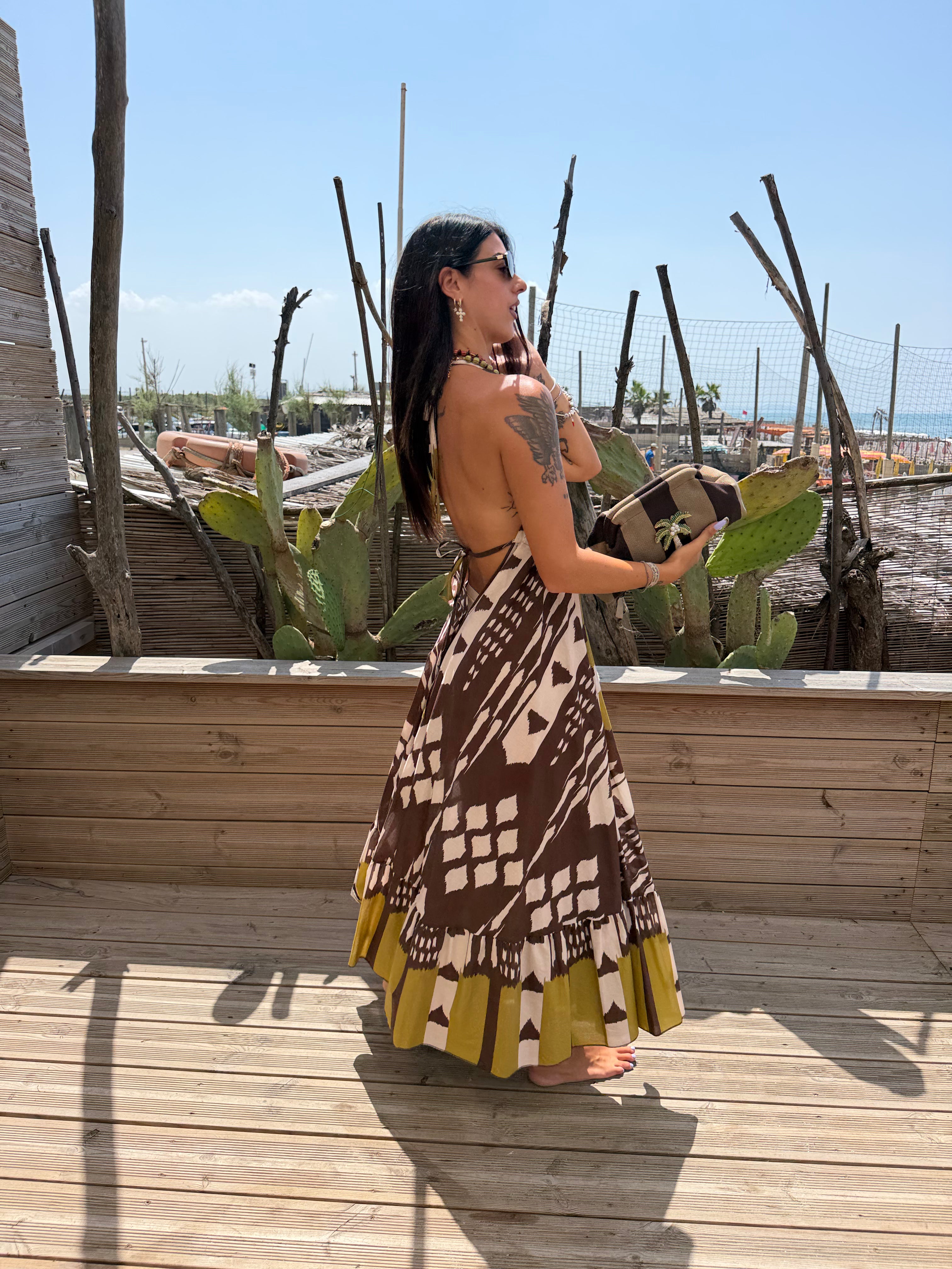 Abito African Tribal Brown