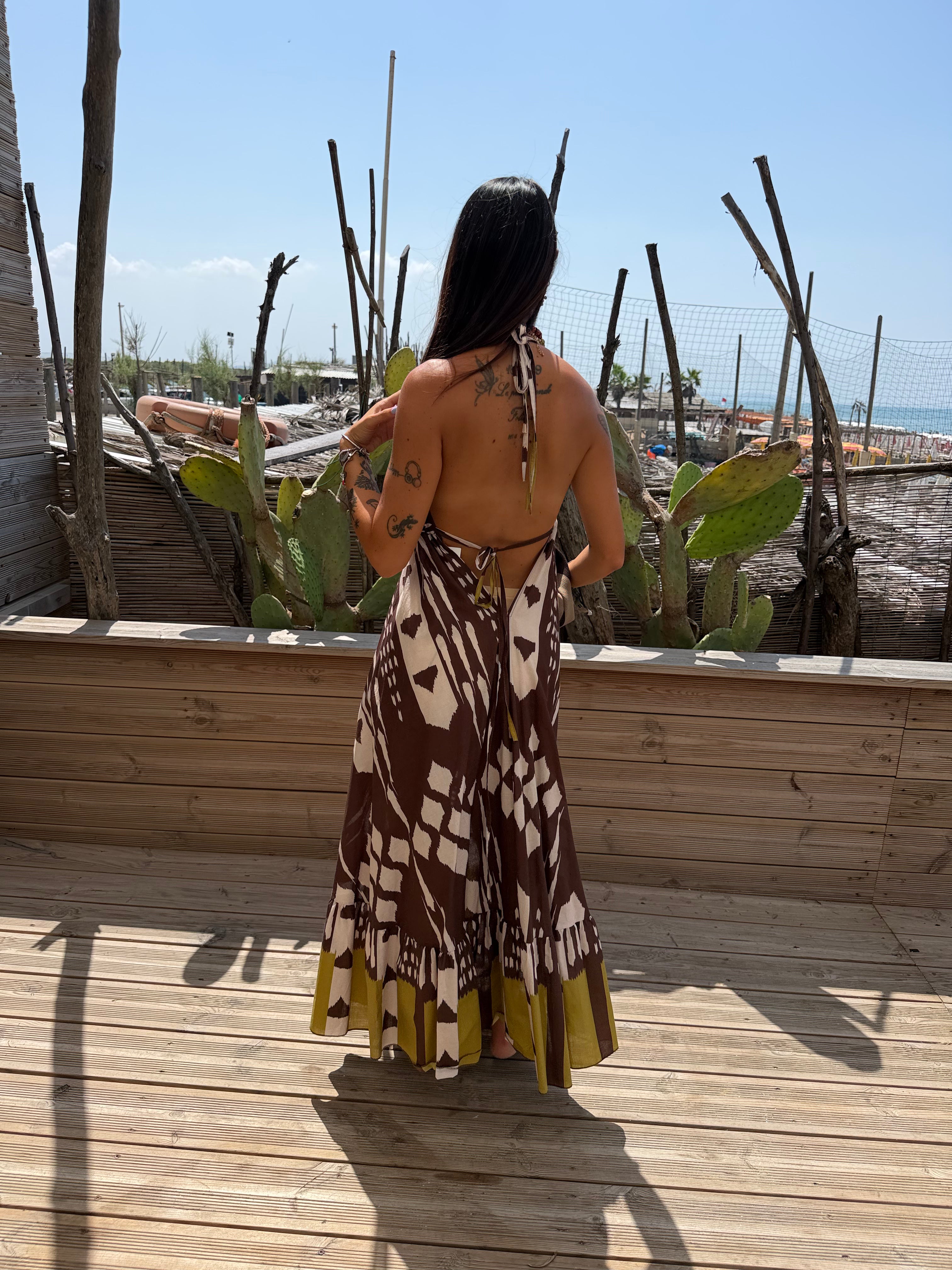 Abito African Tribal Brown