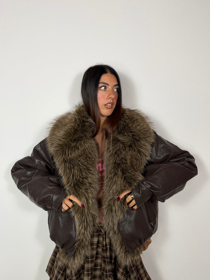 Bomber Charm Marrone