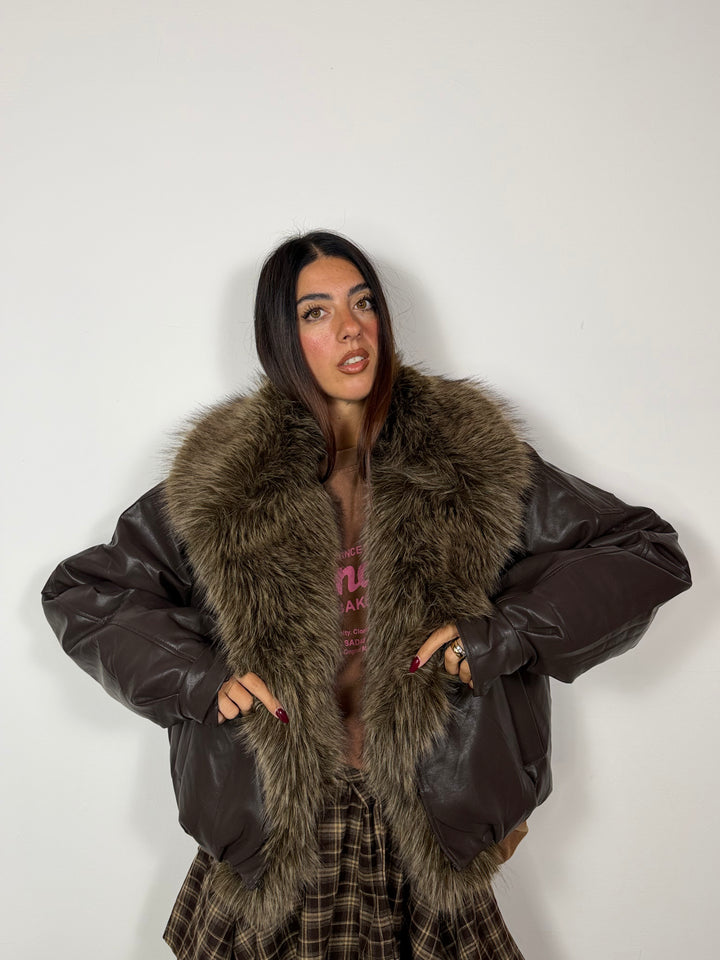 Bomber Charm Marrone