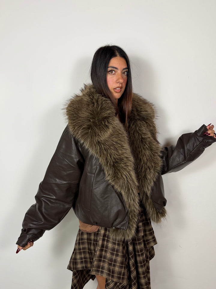 Bomber Charm Marrone