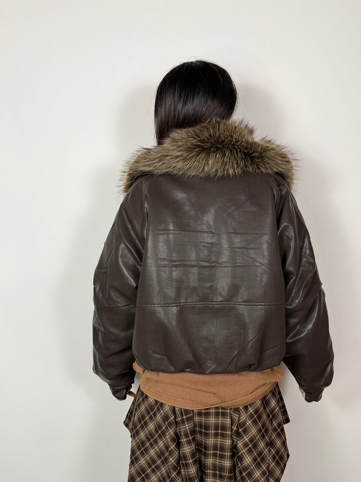 Bomber Charm Marrone