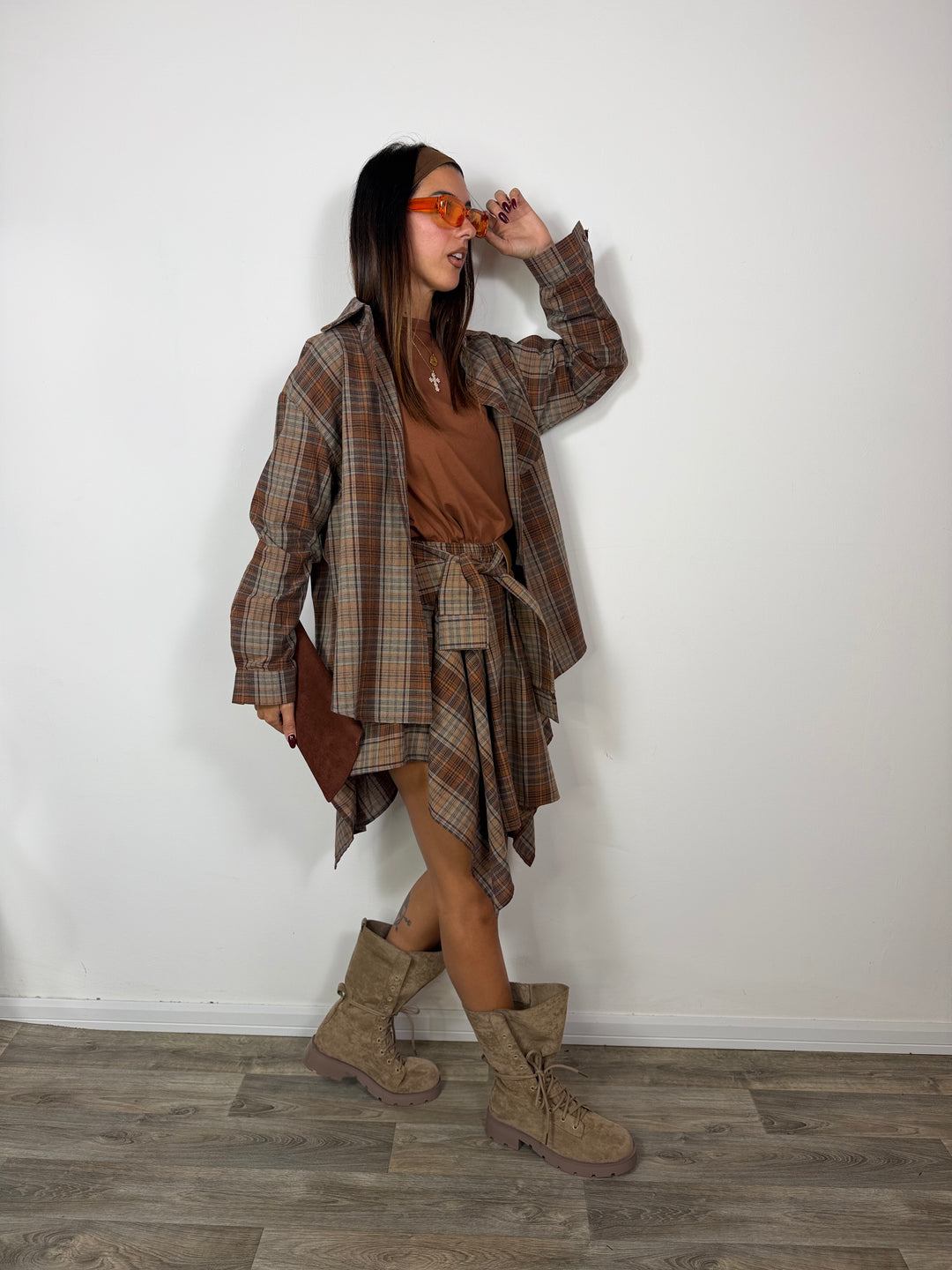 Camicia Wester Brown