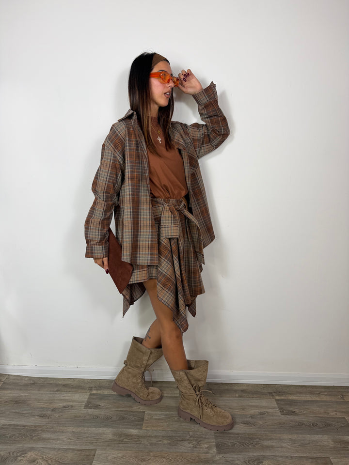 Camicia Wester Brown