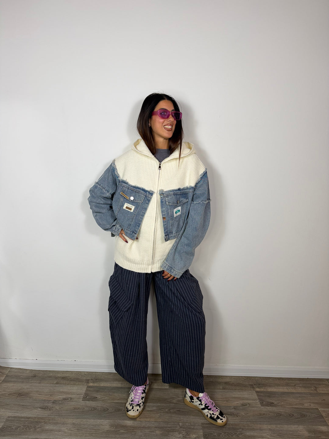 Cardigan Style&amp;Urban Bianco