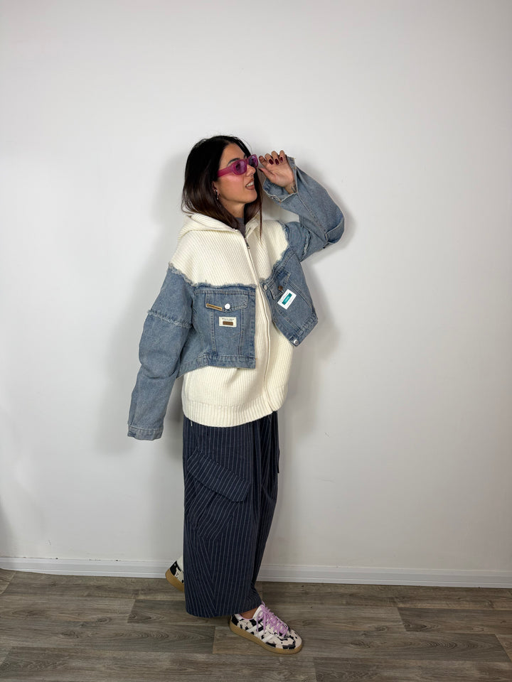 Cardigan Style&amp;Urban Bianco