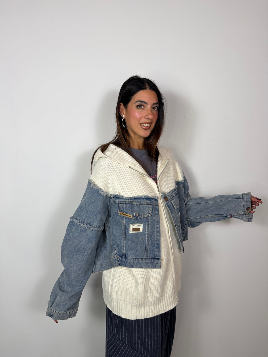 Cardigan Style&amp;Urban Bianco