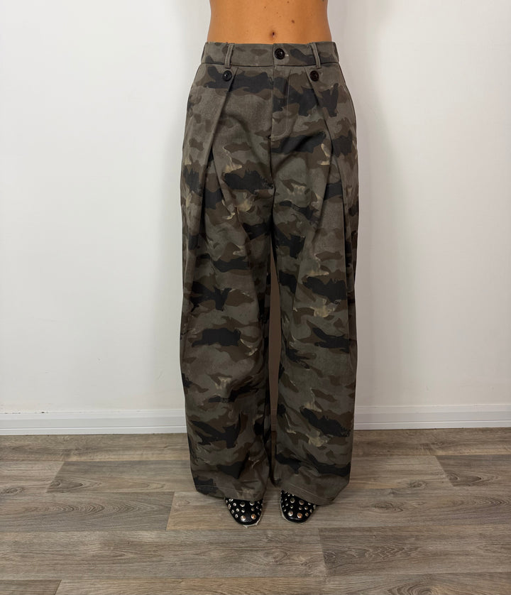 Pantalone Camouflage Black