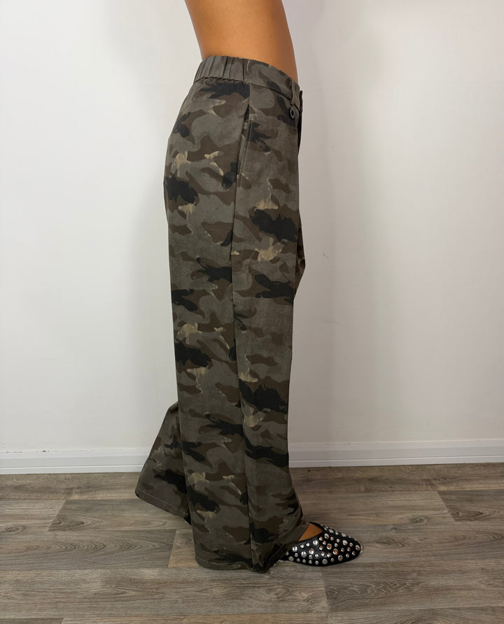 Pantalone Camouflage Black