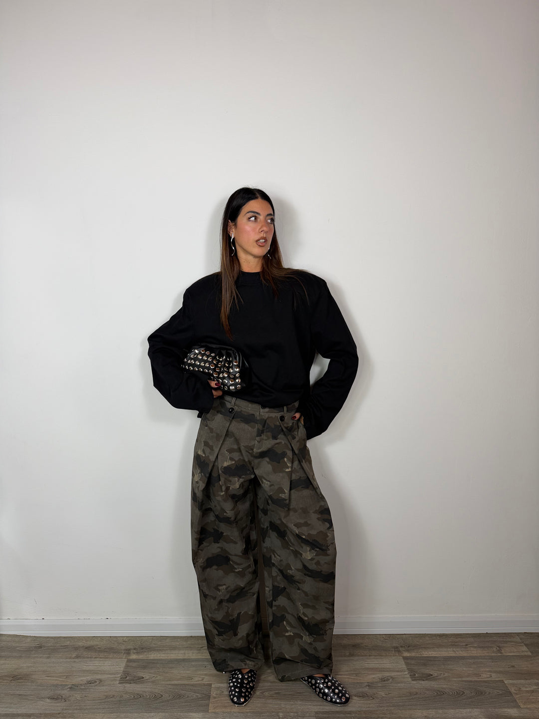 Pantalone Camouflage Black