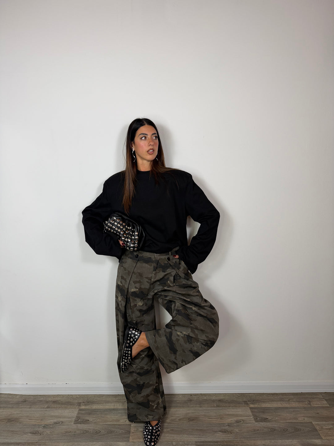 Pantalone Camouflage Black