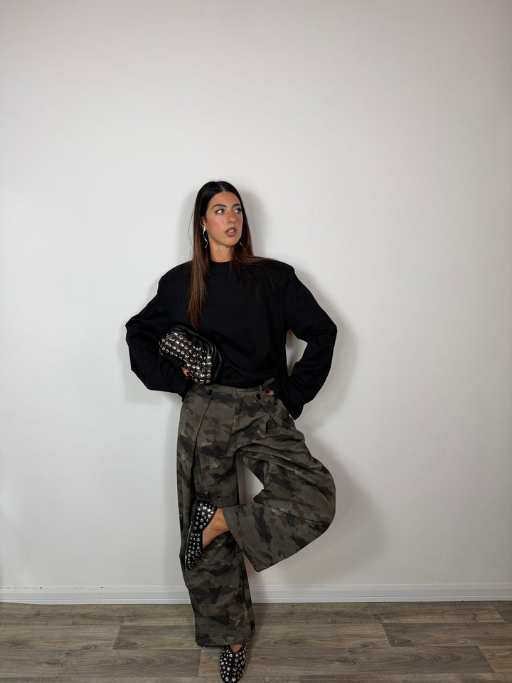 Pantalone Camouflage Black