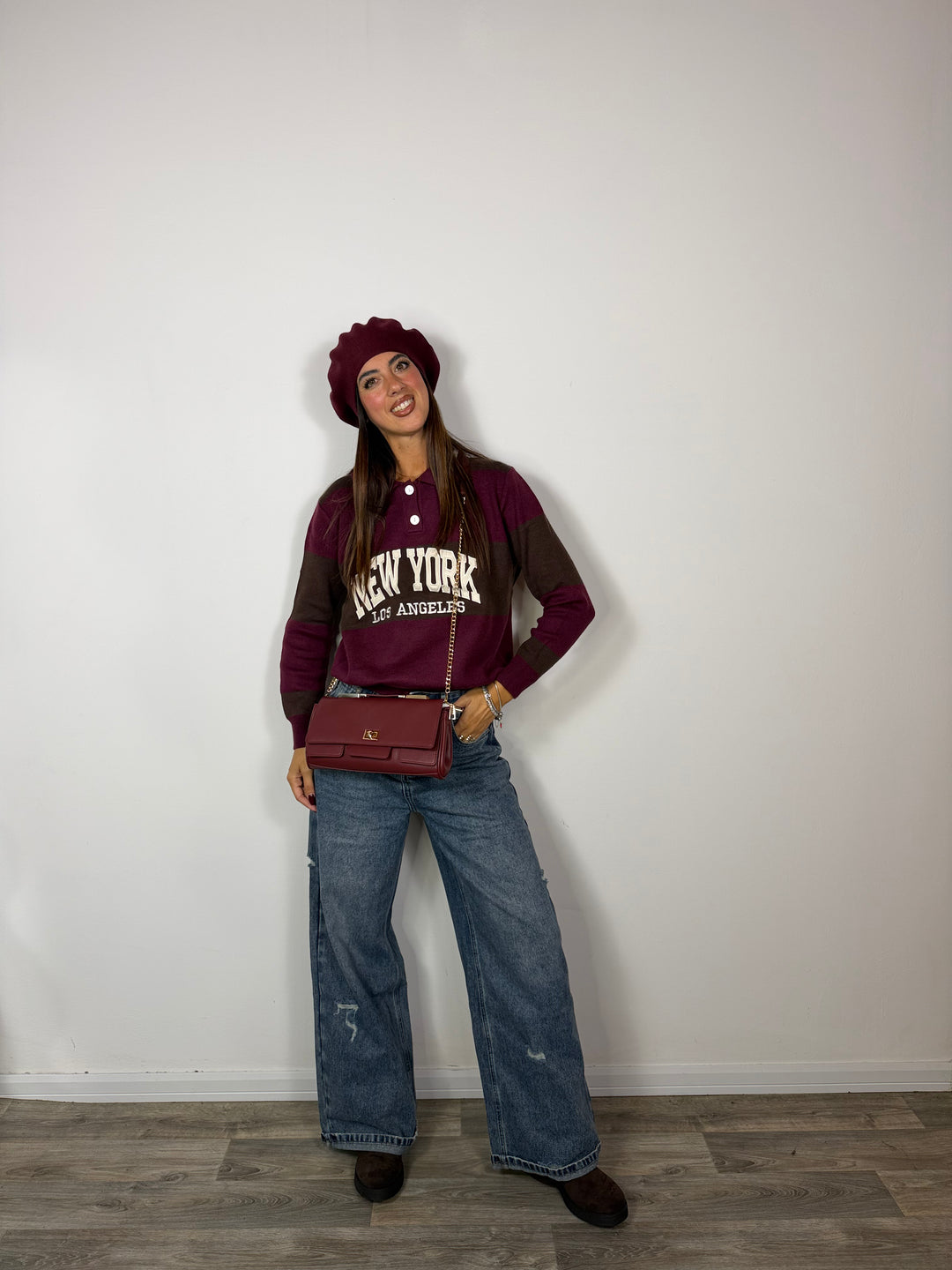 Pull New York Bordeaux