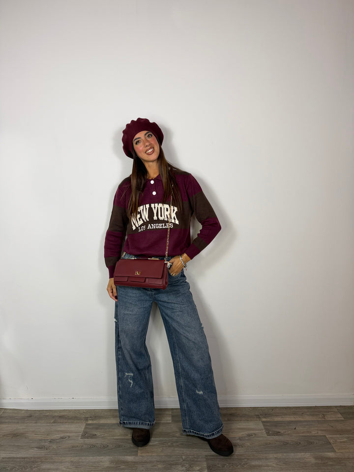 Pull New York Bordeaux