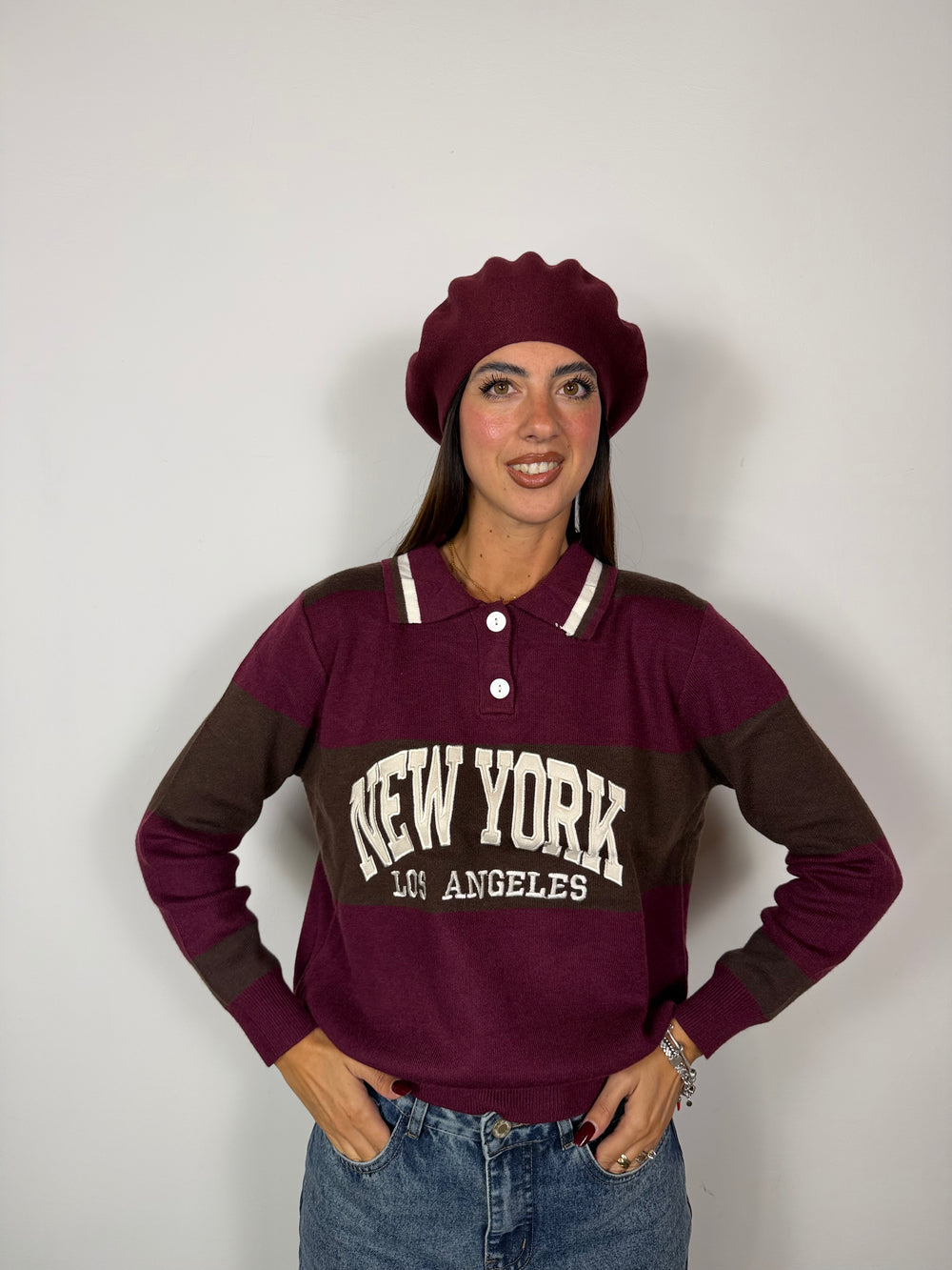 Pull New York Bordeaux