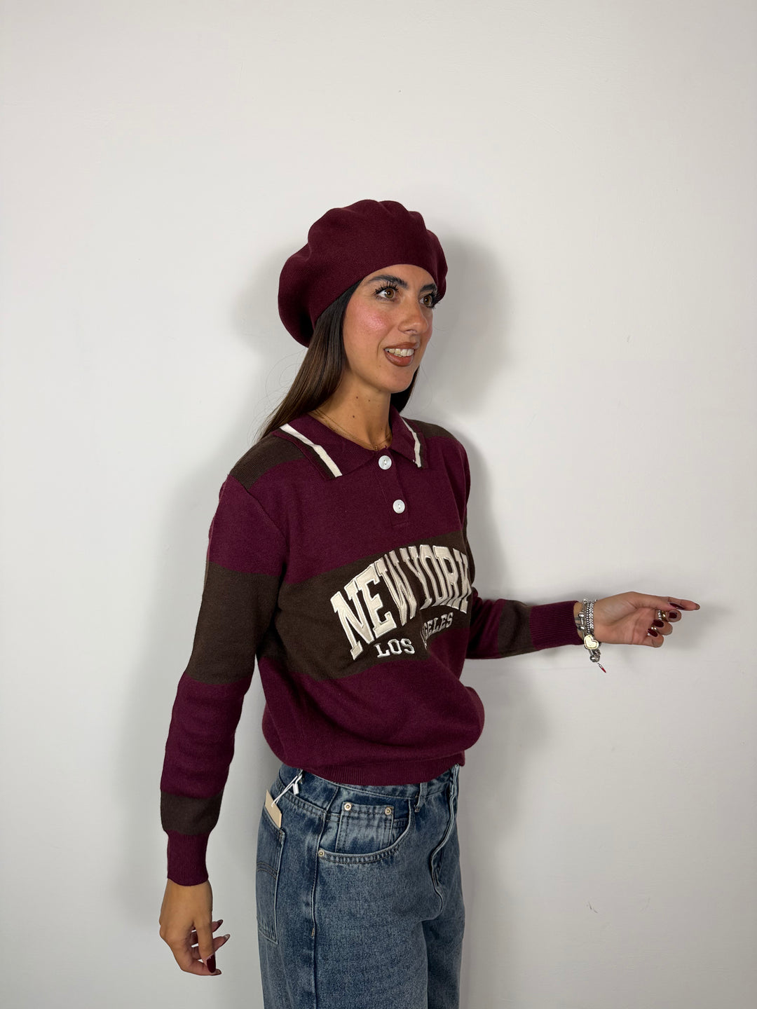 Pull New York Bordeaux