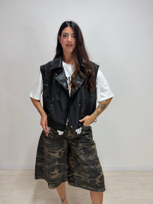 Gilet Biker Black