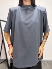 T-Shirt Urban JUST WEST Grigio Scuro